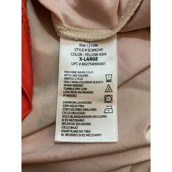 Kiara Multicolor Faux Wrap Short Sleeve Dress Size XL - Picture 5 of 5